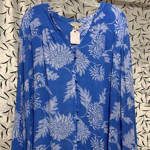 Lucky Brand Blue Long Sleeve Shirt size L